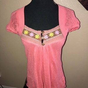 Free people coral top size xs